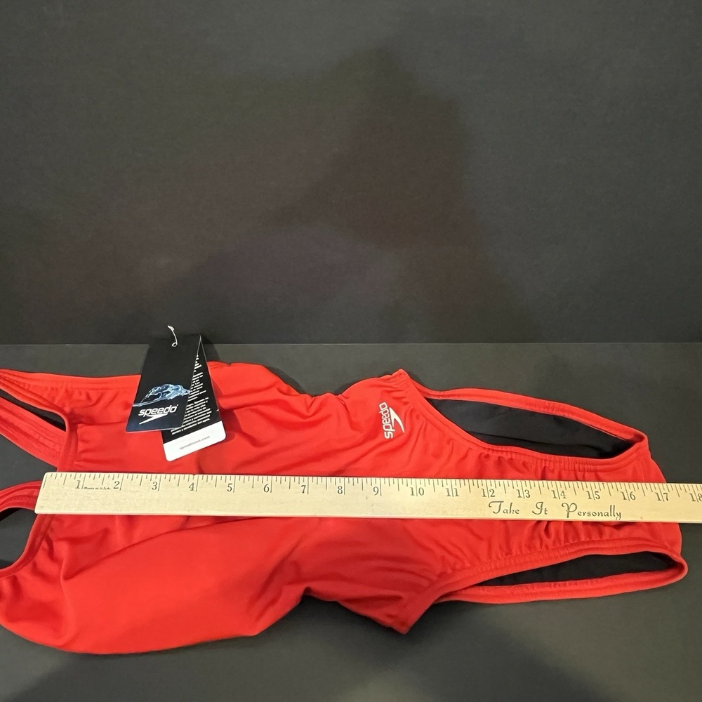 26 Speedo Women's Swimsuit One Piece Prolt Super Pro Solid Adult Speedo Red - Picture 10 of 11